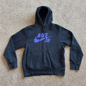 Men’s Medium Nike SB Black Hoodie with Purple SB Logo